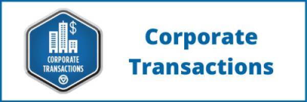 corporate transactions badge